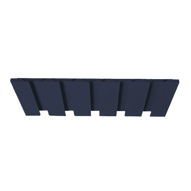 Wine Glass Holder NB29 Naval Blue Shaker Shelf 1-1/4" Overlay