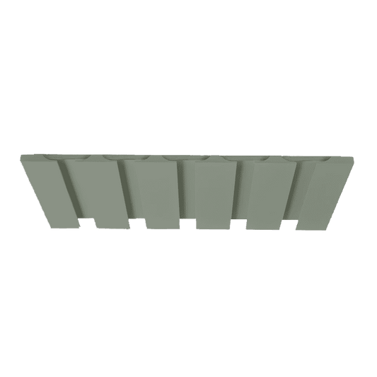 Wine Glass Holder Green Shaker Shelf 1-1/4" Overlay