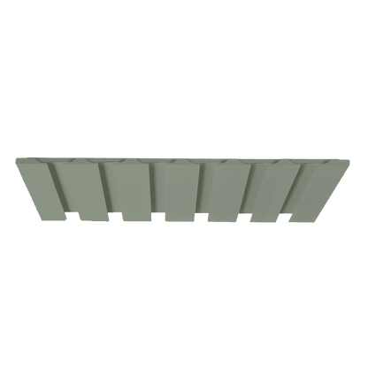 Wine Glass Holder Green Shaker Shelf 1-1/4" Overlay