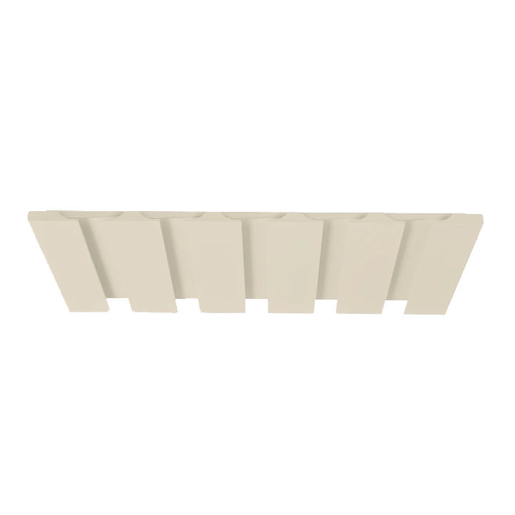 Wine Glass Holder Manhattan Cream Shaker Shelf 1-1/4" Overlay