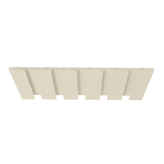 Wine Glass Holder Manhattan Cream Shaker Shelf 1-1/4" Overlay