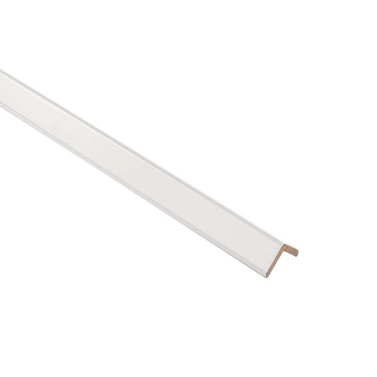 White Shaker 1/2" Overlay Outside Corner Molding Trim Pieces