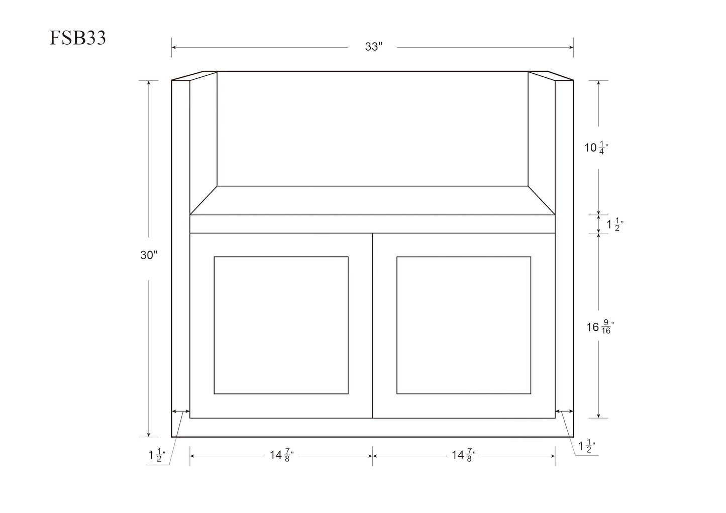 Farm sink base cabinet measurements