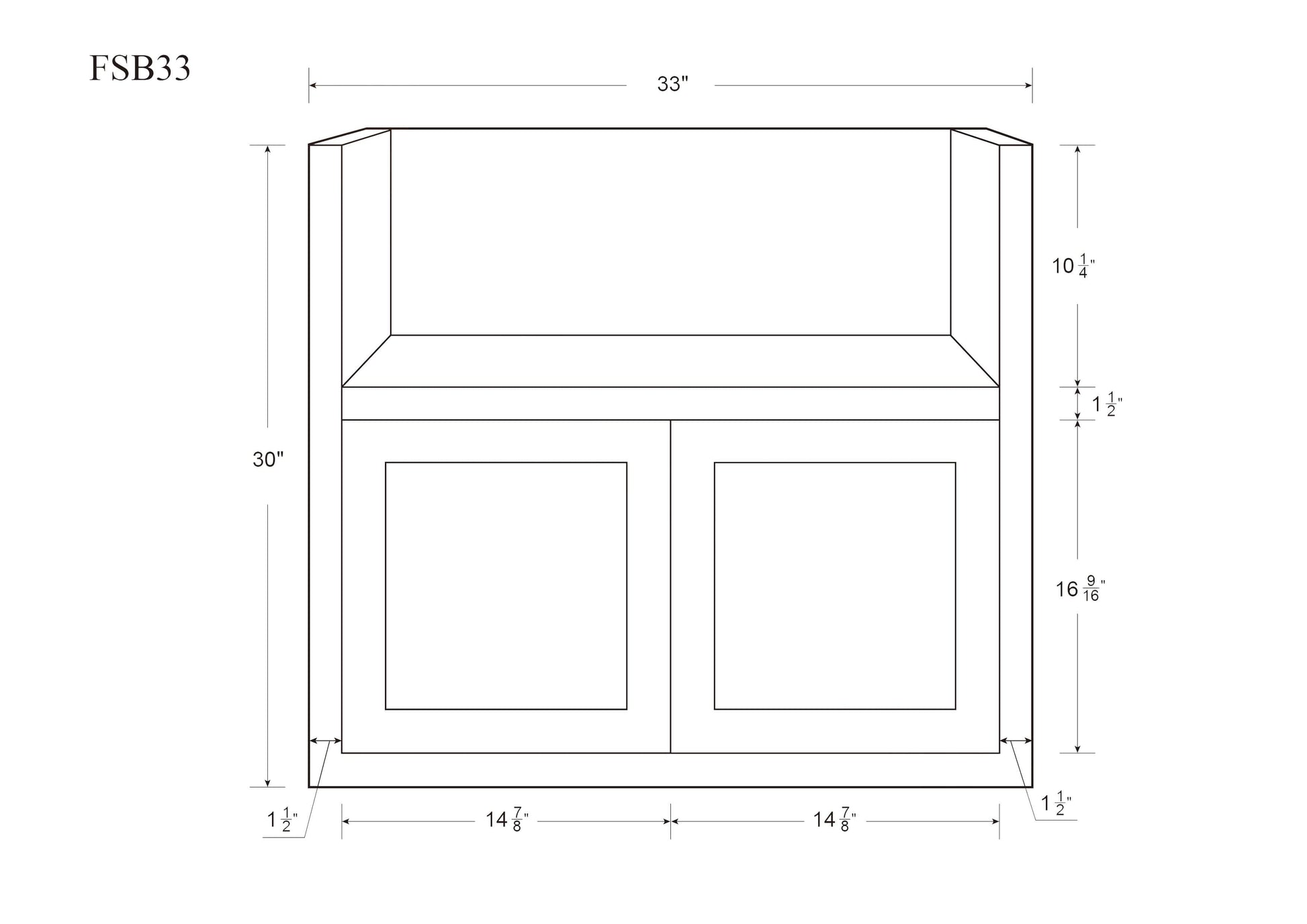 Farm sink base cabinet measurements
