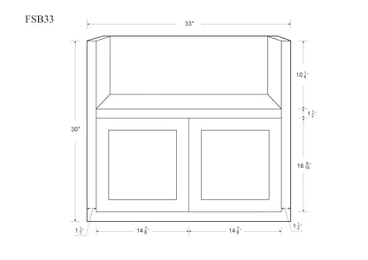 Farm sink base cabinet measurements