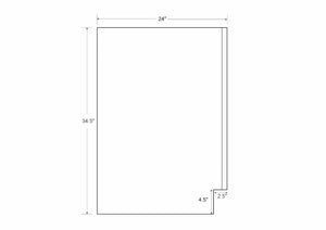30" Microwave Base Cabinet Overlay Natural 17ROS - Redondo White Oak Shaker