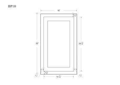 Base Cabinet Snow White Inset Shaker Trash Can Pull Out Base Cabinet 18" D1BP18 Inset Kitchen Cabinets