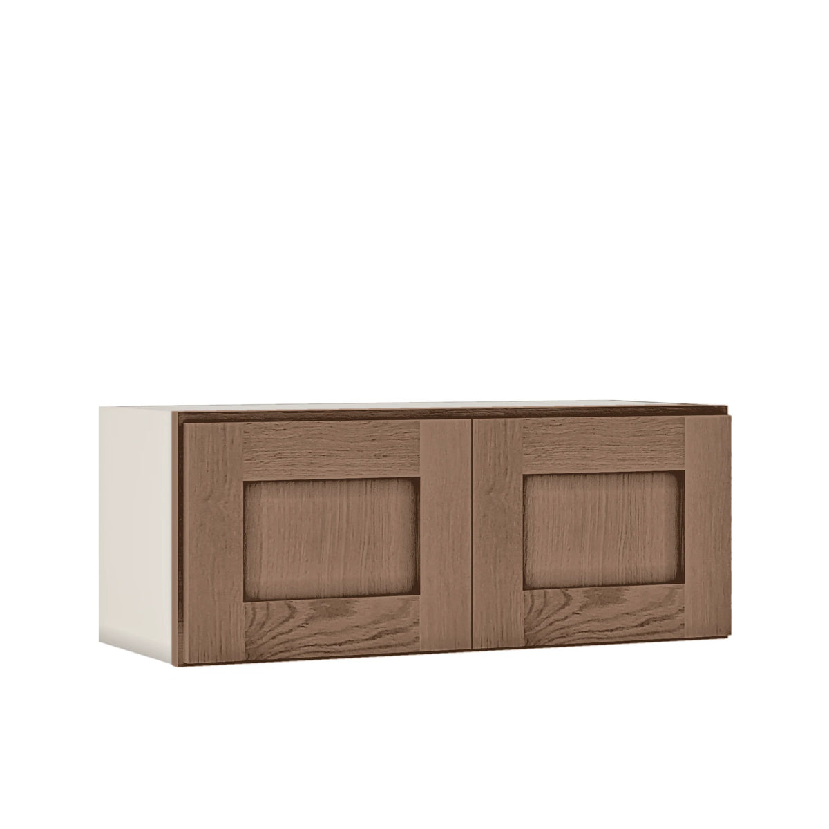 Coffee Bean Overlay Shaker Cabinets