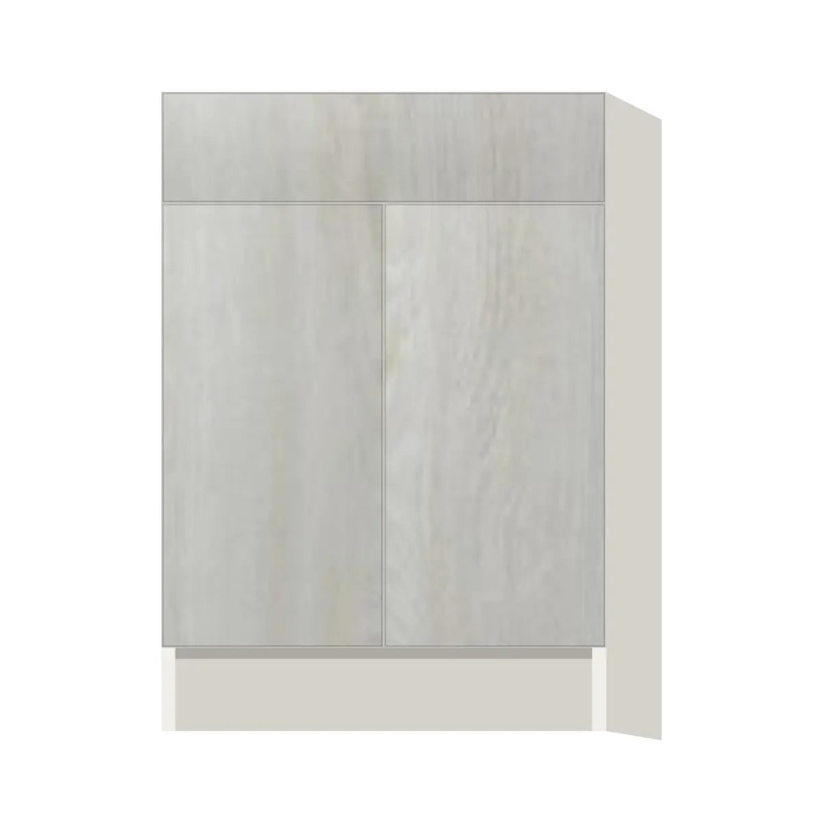 Contemporary base door & drawer cabinet, Artisan White Oak door, L-Box (Luxury)