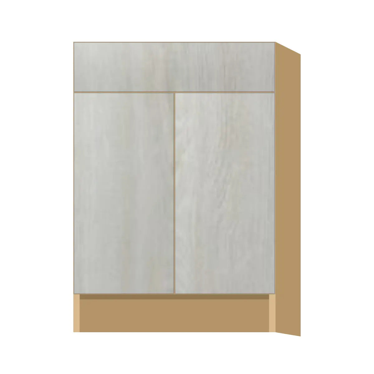 Contemporary base door & drawer cabinet, Artisan White Oak door, P-Box (Prestige)