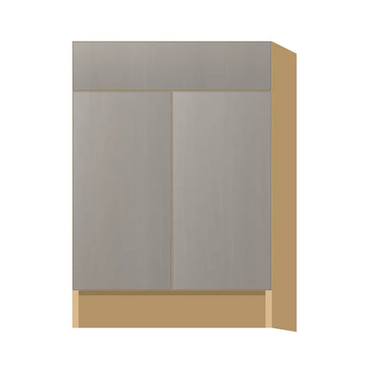 Contemporary base door & drawer cabinet, Fog Oak door, P-Box (Prestige)
