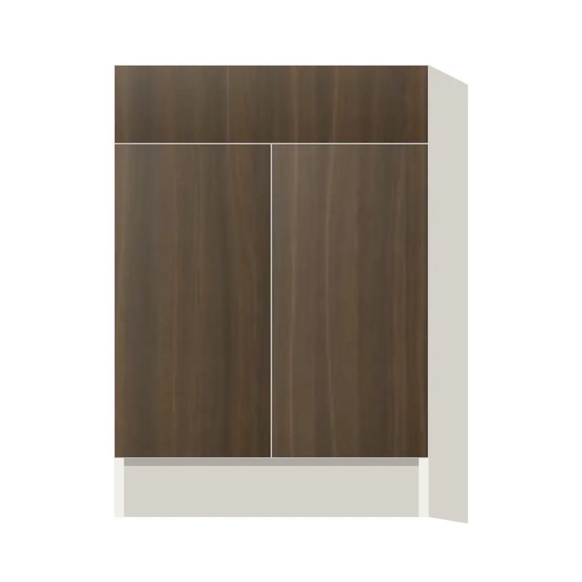 Contemporary base door & drawer cabinet, Golden Shadow door, L-Box (Luxury)