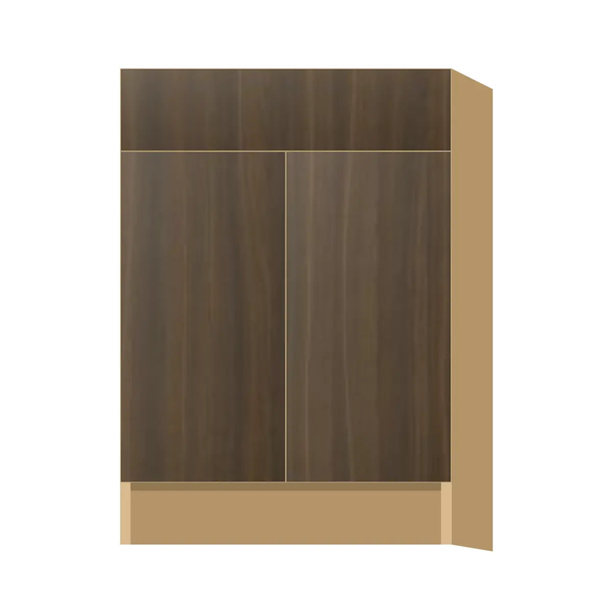 Contemporary base door & drawer cabinet, Golden Shadow door, P-Box (Prestige)