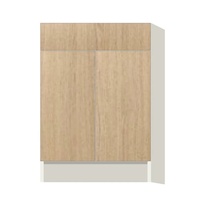 Contemporary base door & drawer cabinet, Modern Oak door, L-Box (Luxury)