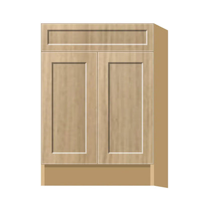 Contemporary base door & drawer cabinet, Modern Oak Shaker door, P-Box (Prestige)