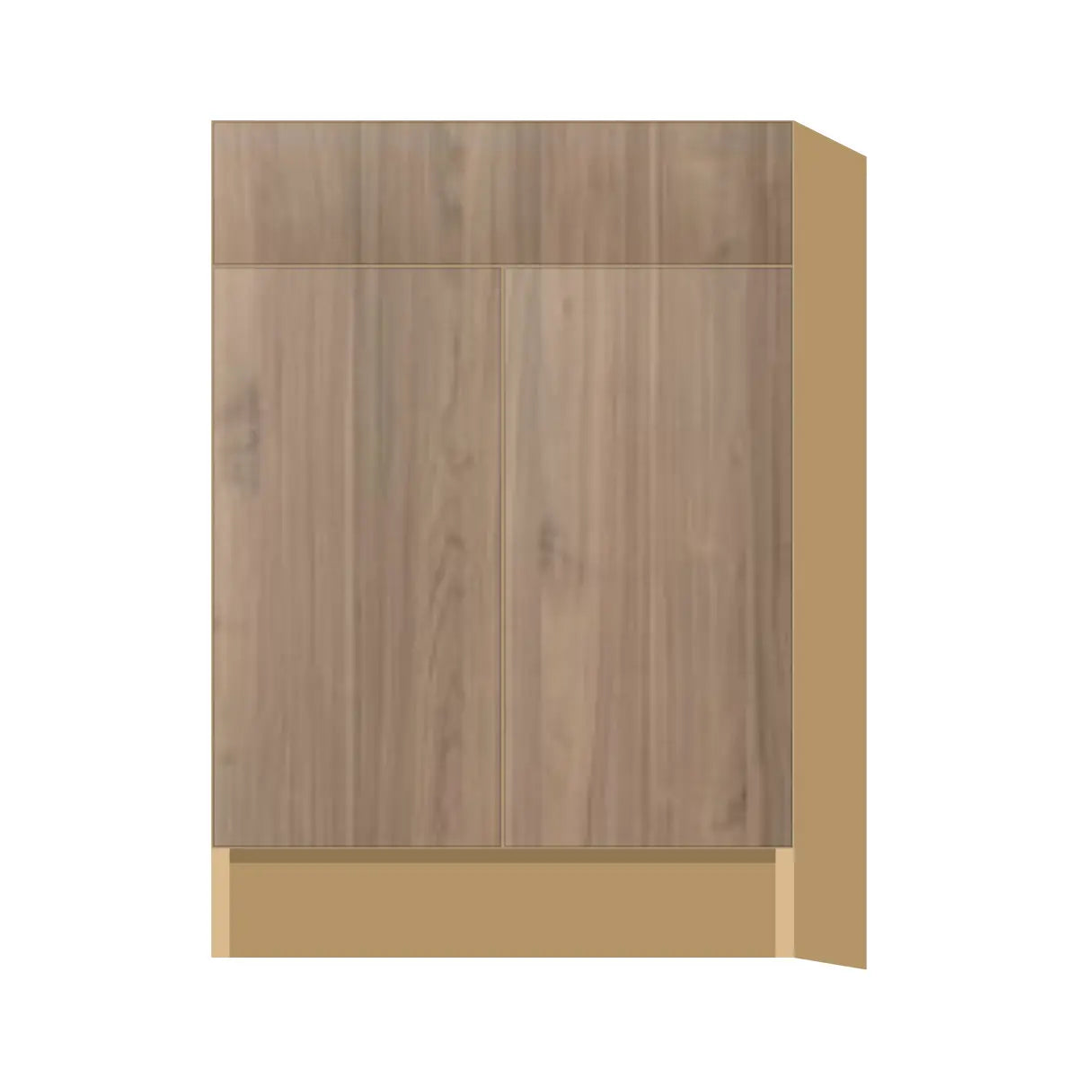 Contemporary base door & drawer cabinet, Moonnut door, P-Box (Prestige)