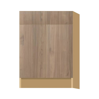 Contemporary base door & drawer cabinet, Moonnut door, P-Box (Prestige)