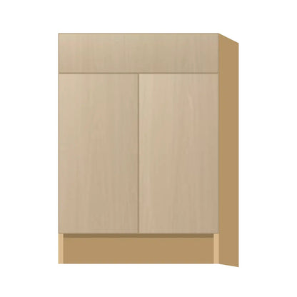 Contemporary base door & drawer cabinet, Swiss Walnut door, P-Box (Prestige)