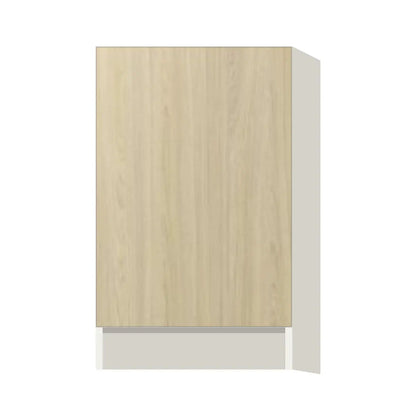 Contemporary base full-height door cabinet, Barcelona Light Oak door, L-Box (Luxury)