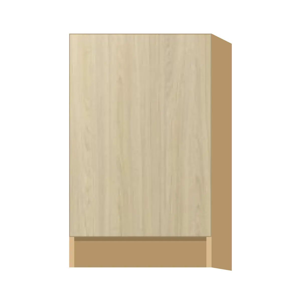 Contemporary base full-height door cabinet, Barcelona Light Oak door, P-Box (Prestige)
