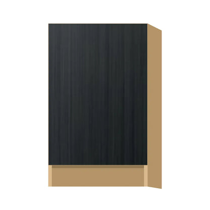 Contemporary base full-height door cabinet, Black Grain door, P-Box (Prestige)