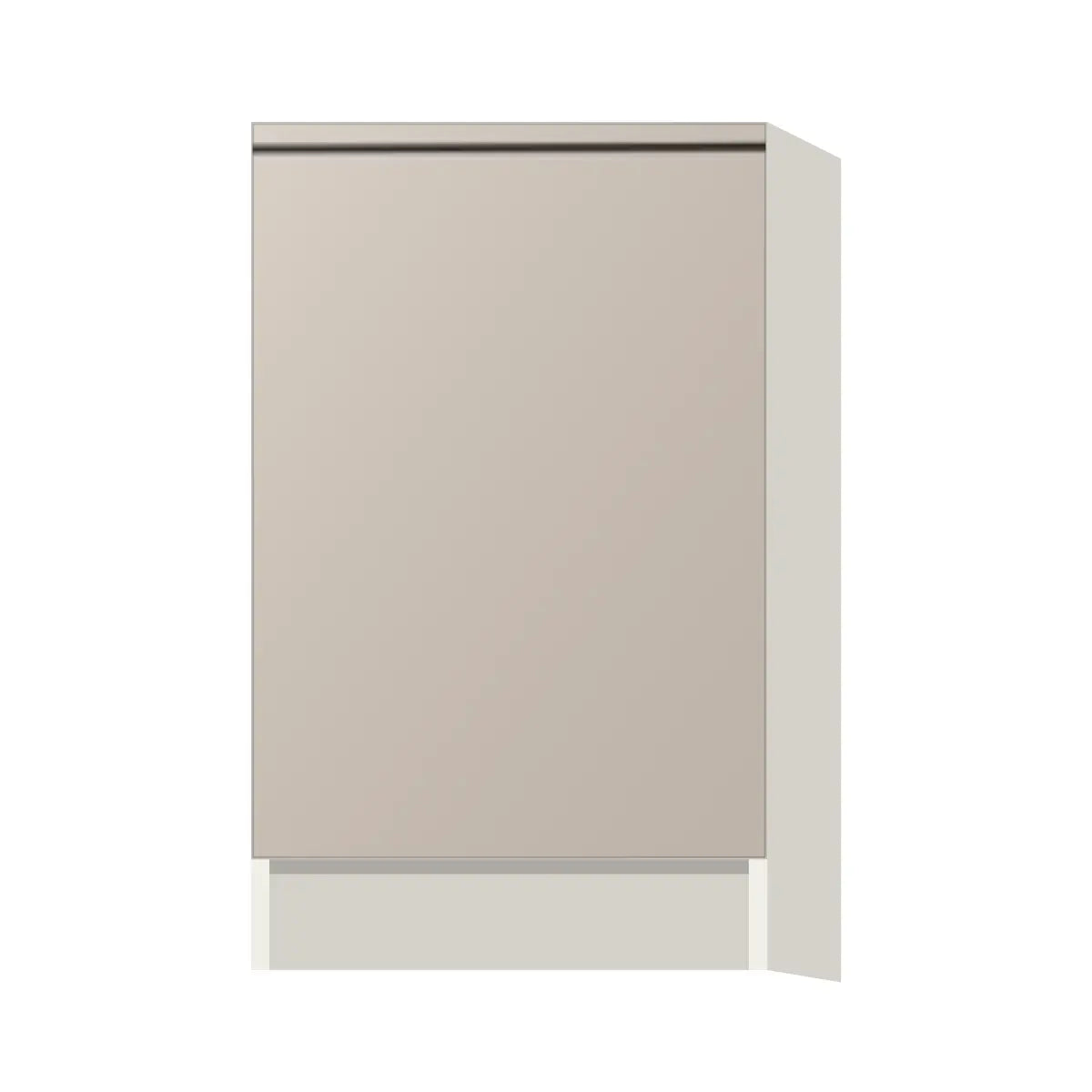 Contemporary base full-height door cabinet, Cashmere Gray door, L-Box (Luxury)