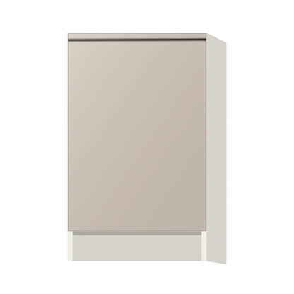 Contemporary base full-height door cabinet, Cashmere Gray door, L-Box (Luxury)