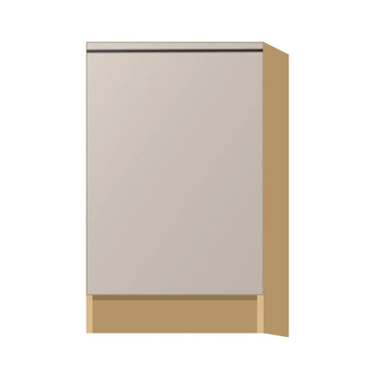 Contemporary base full-height door cabinet, Cashmere Gray door, P-Box (Prestige)