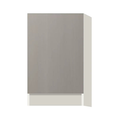 Contemporary base full-height door cabinet, Fog Oak door, L-Box (Luxury)