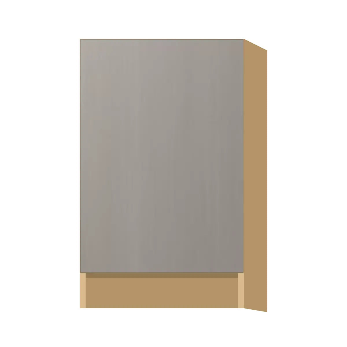 Contemporary base full-height door cabinet, Fog Oak door, P-Box (Prestige)