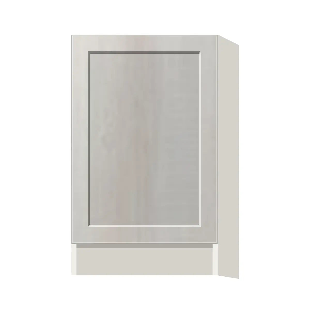 Contemporary base full-height door cabinet, Genesis Sliced Oak door, L-Box (Luxury)