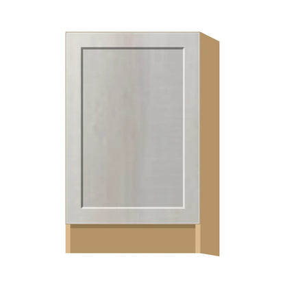 Contemporary base full-height door cabinet, Genesis Sliced Oak door, P-Box (Prestige)