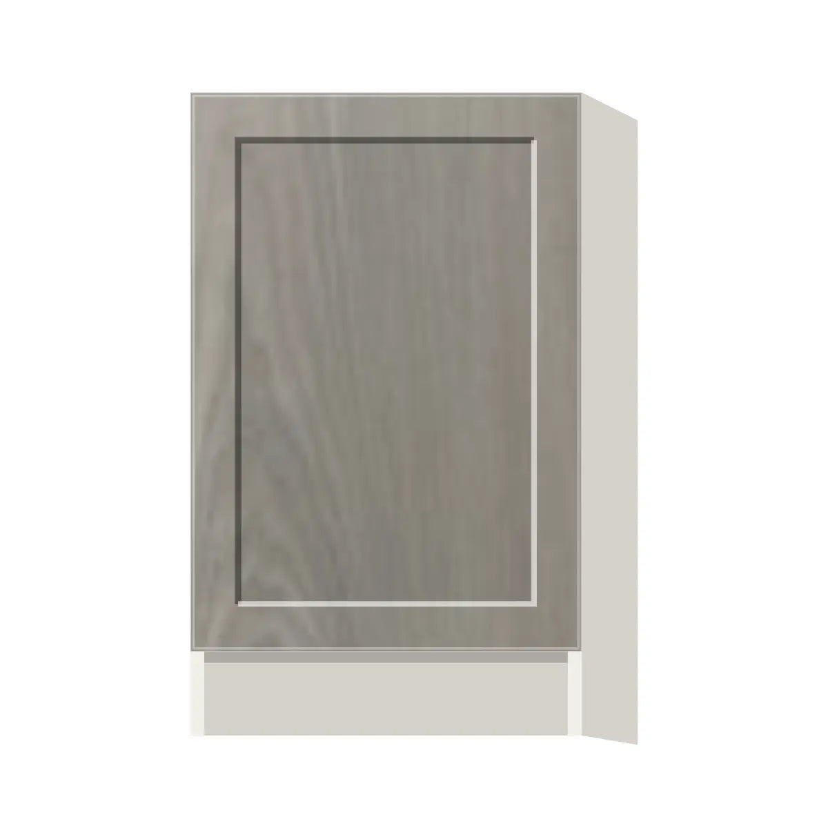 Contemporary base full-height door cabinet, Genesis Weathered Oak door, L-Box (Luxury)