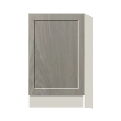 Contemporary base full-height door cabinet, Genesis Weathered Oak door, L-Box (Luxury)