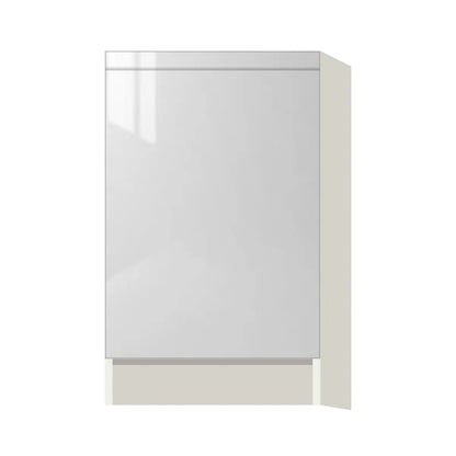 Contemporary base full-height door cabinet, Glossy White door, L-Box (Luxury)