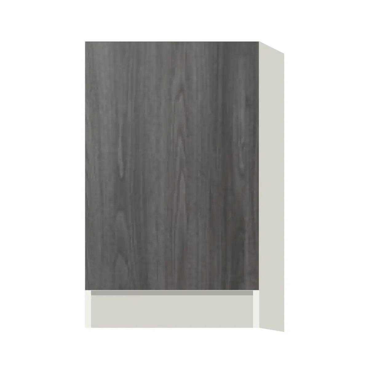 Contemporary base full-height door cabinet, Indian Light Walnut door, L-Box (Luxury)