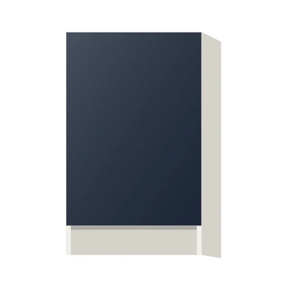 Contemporary base full-height door cabinet, Matte Blue door, L-Box (Luxury)