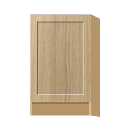 Contemporary base full-height door cabinet, Modern Oak Shaker door, P-Box (Prestige)