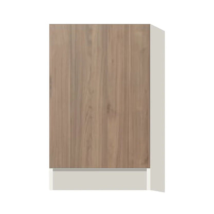 Contemporary base full-height door cabinet, Moonnut door, L-Box (Luxury)