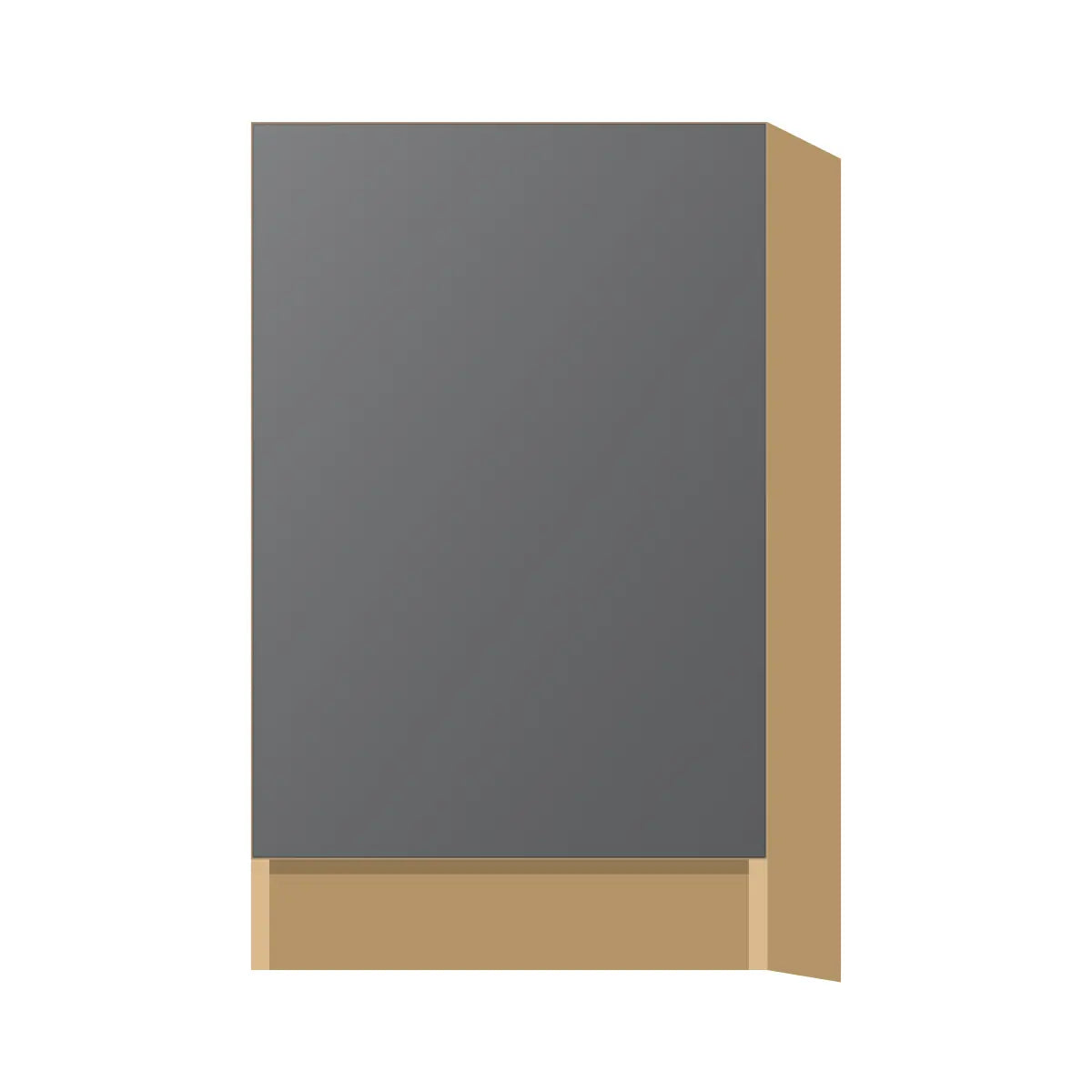 Contemporary base full-height door cabinet, Prime Matte Grey door, P-Box (Prestige)