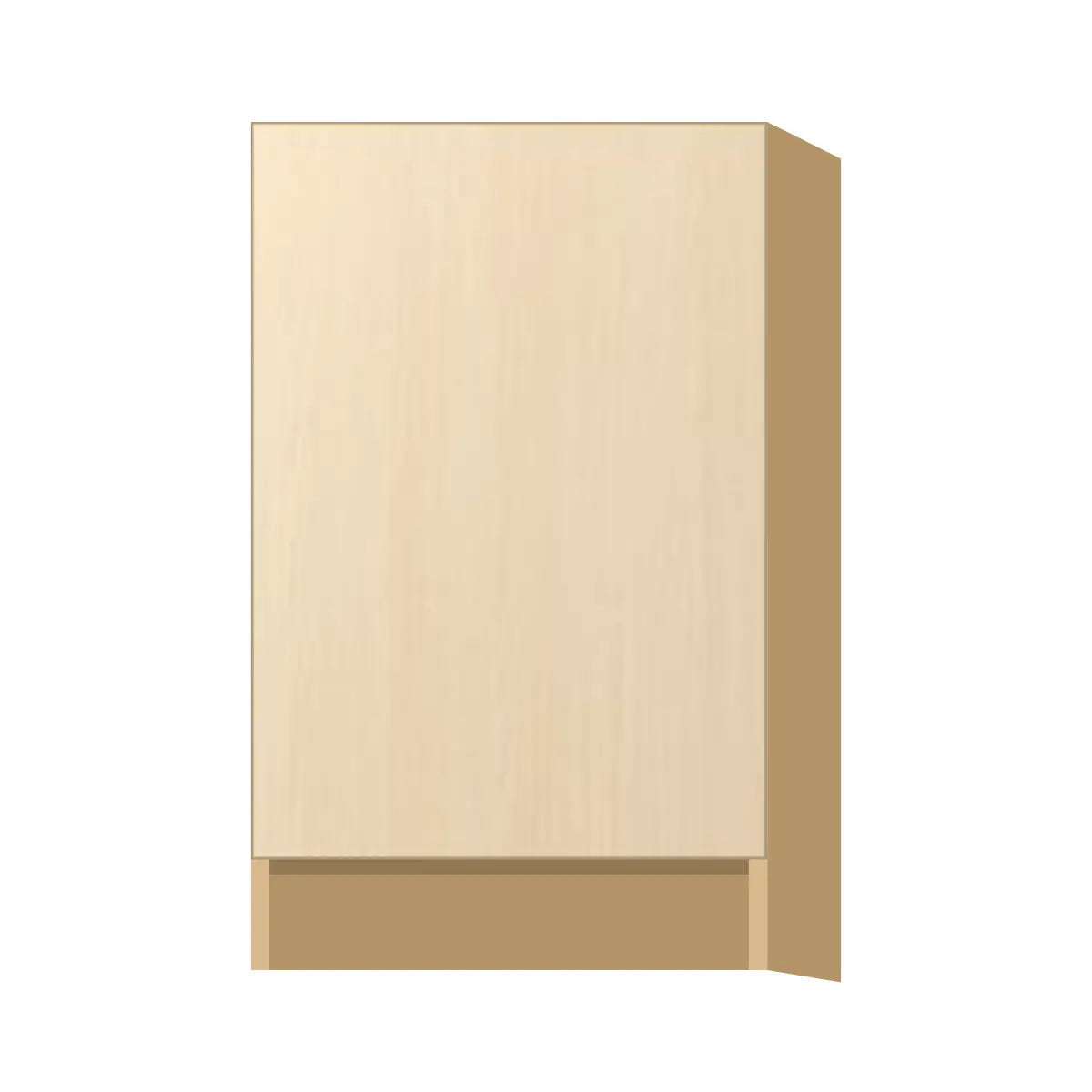 Contemporary base full-height door cabinet, Riva Oak door, P-Box (Prestige)