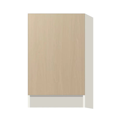 Contemporary base full-height door cabinet, Swiss Walnut door, L-Box (Luxury)