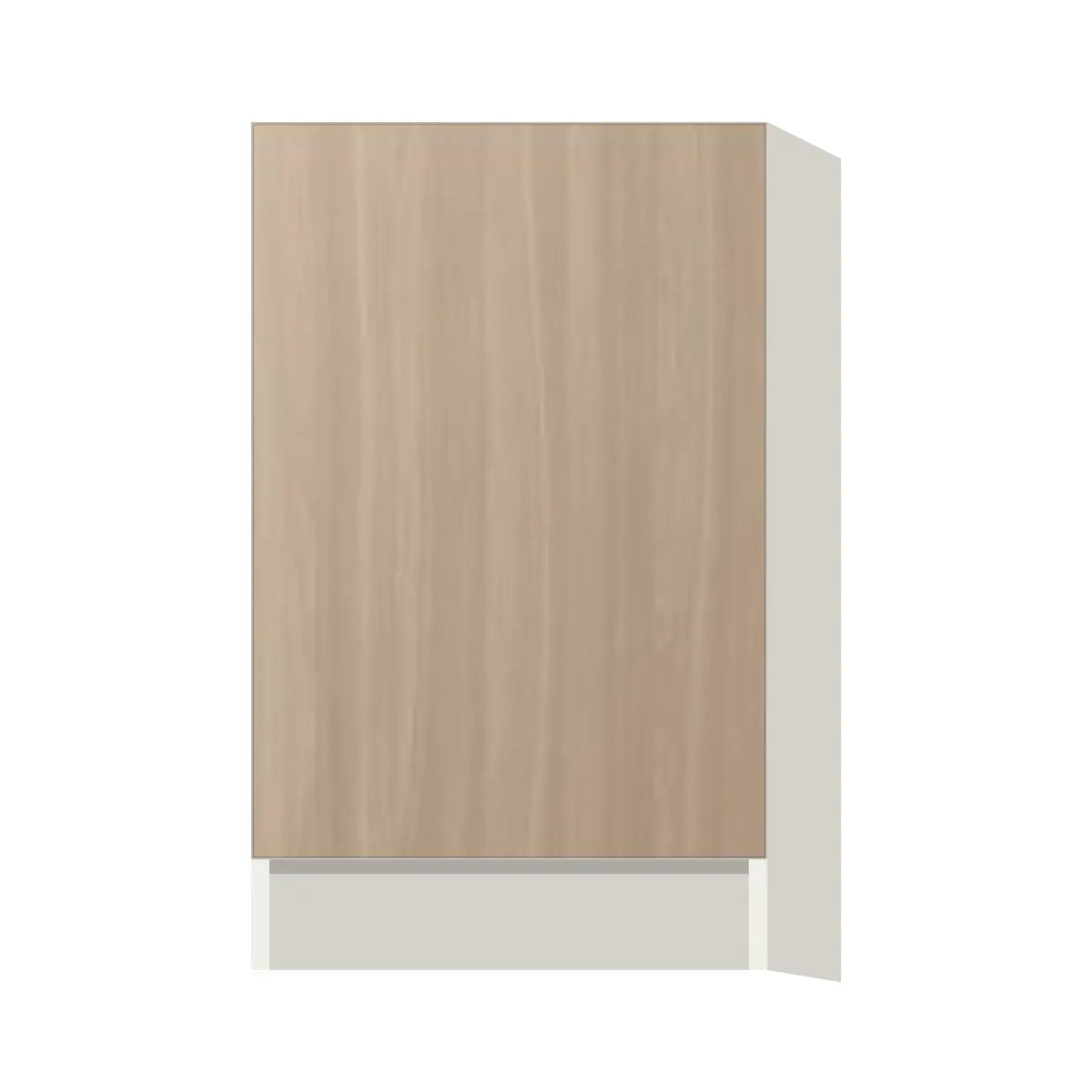 Contemporary base full-height door cabinet, Vanilla Oak door, L-Box (Luxury)