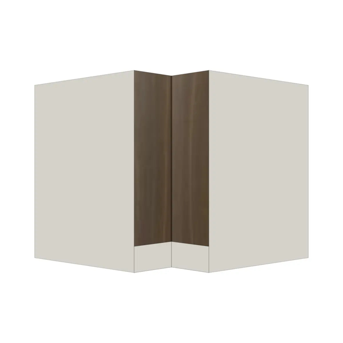 Contemporary lazy susan corner base cabinet, Golden Shadow door, L-Box (Luxury)