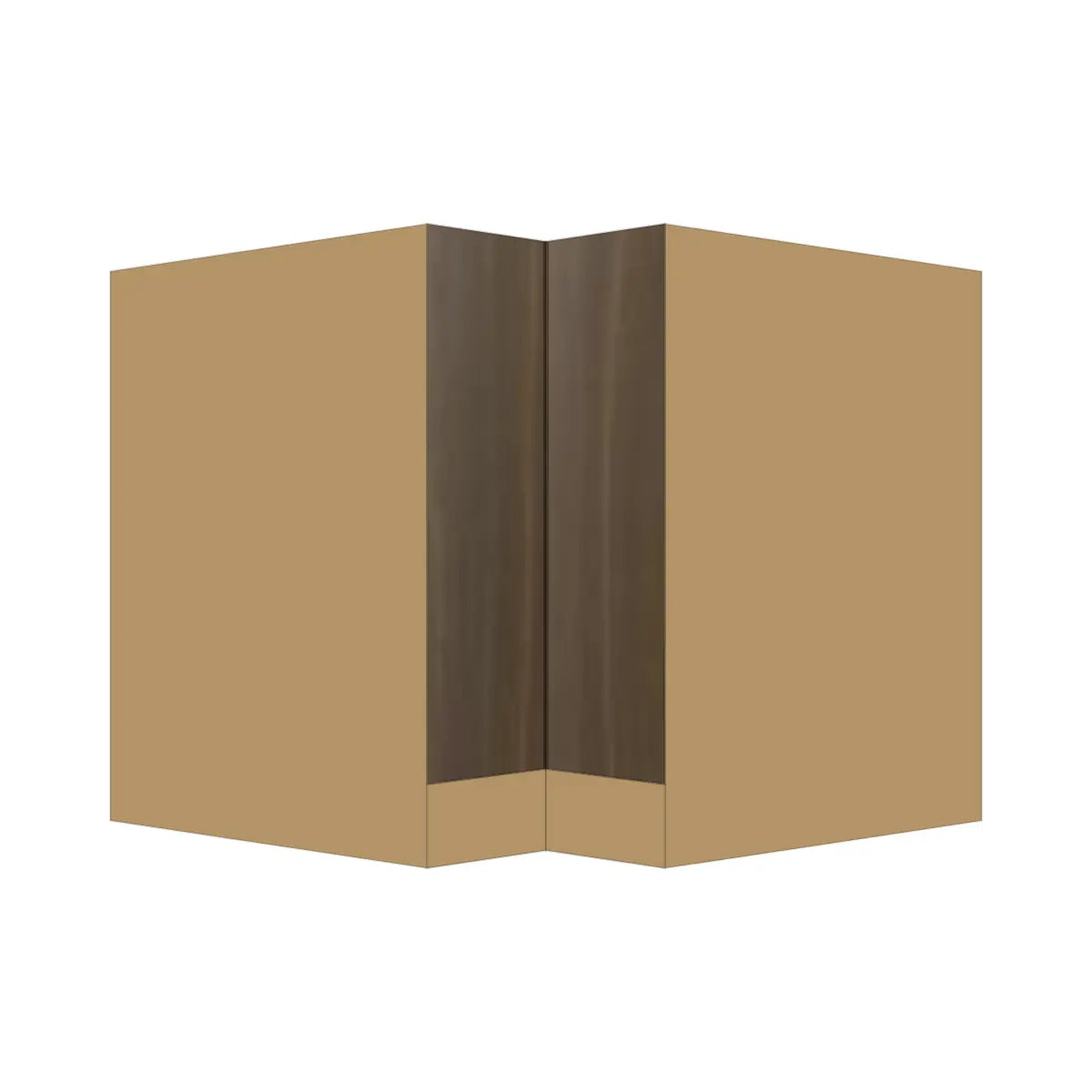 Contemporary lazy susan corner base cabinet, Golden Shadow door, P-Box (Prestige)
