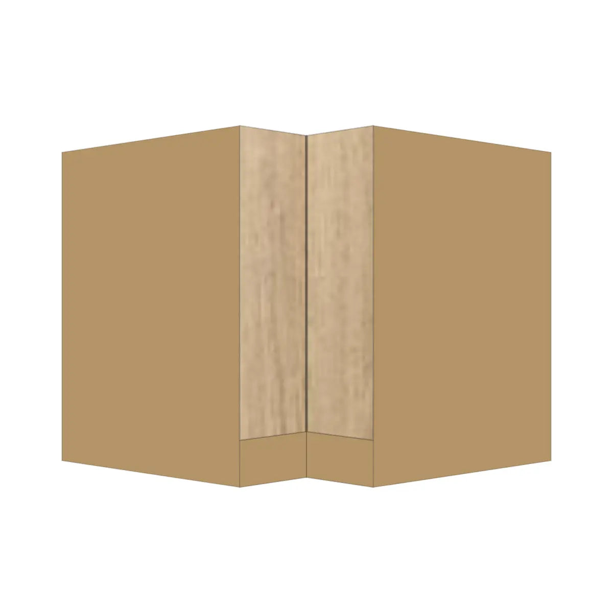 Contemporary lazy susan corner base cabinet, Modern Oak door, P-Box (Prestige)