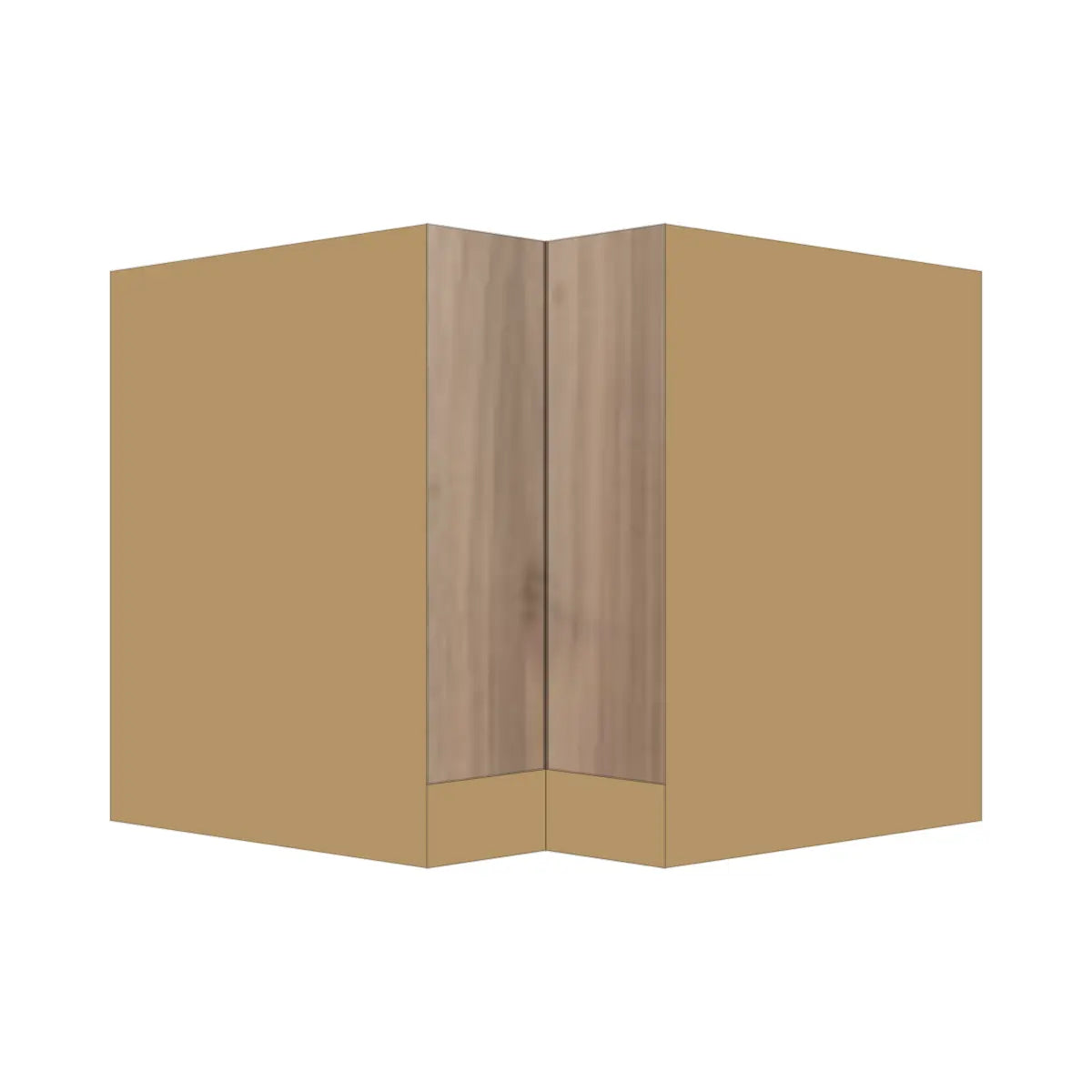 Contemporary lazy susan corner base cabinet, Moonnut door, P-Box (Prestige)