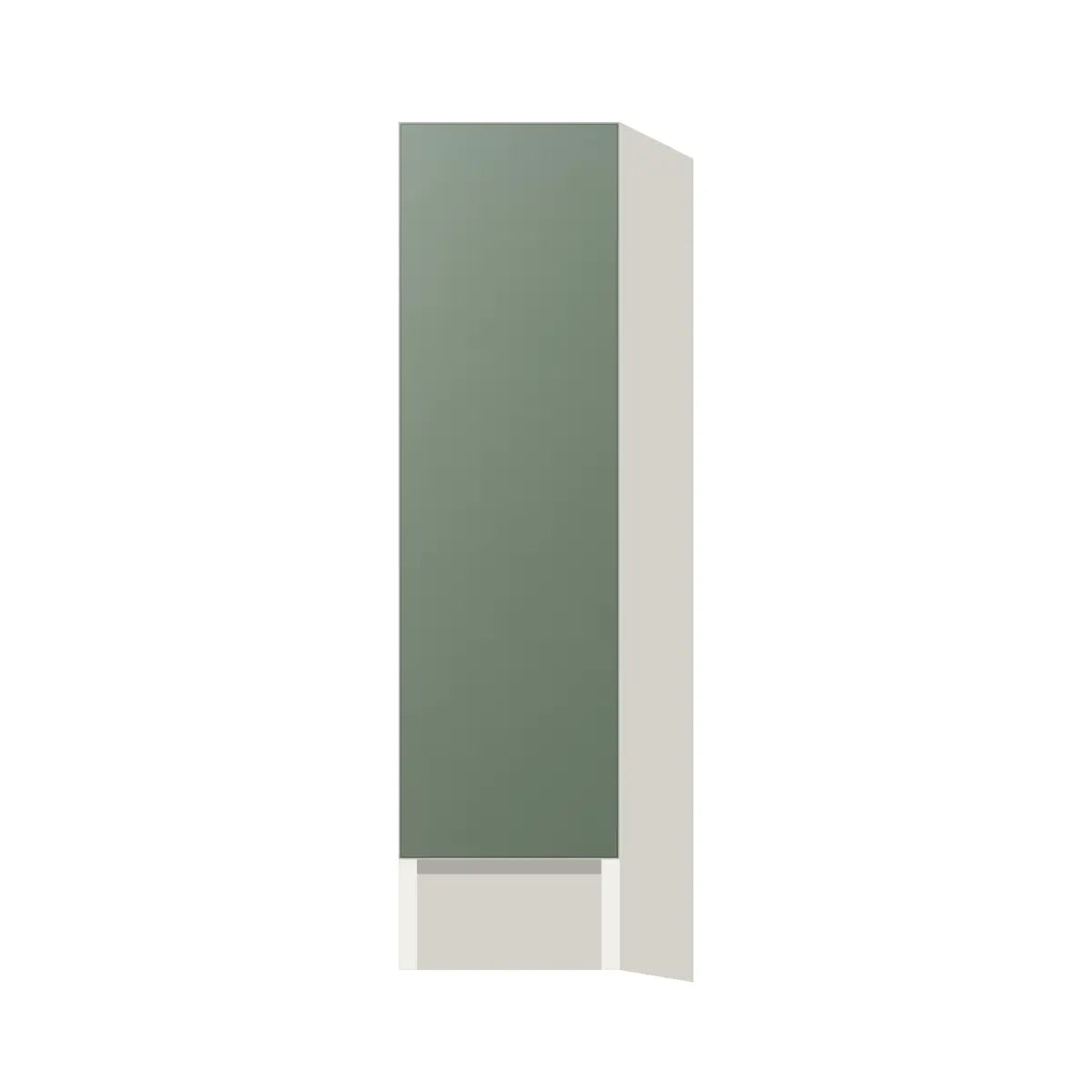 Contemporary spice pull-out base cabinet, Bean Paste Green door, L-Box (Luxury)