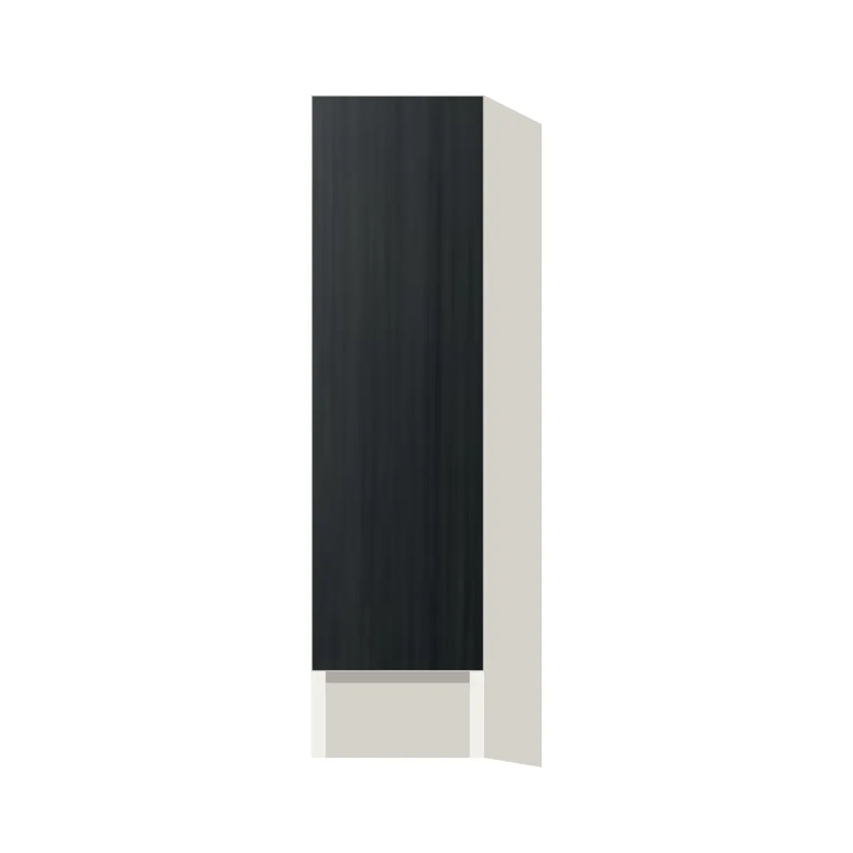 Contemporary spice pull-out base cabinet, Black Grain door, L-Box (Luxury)