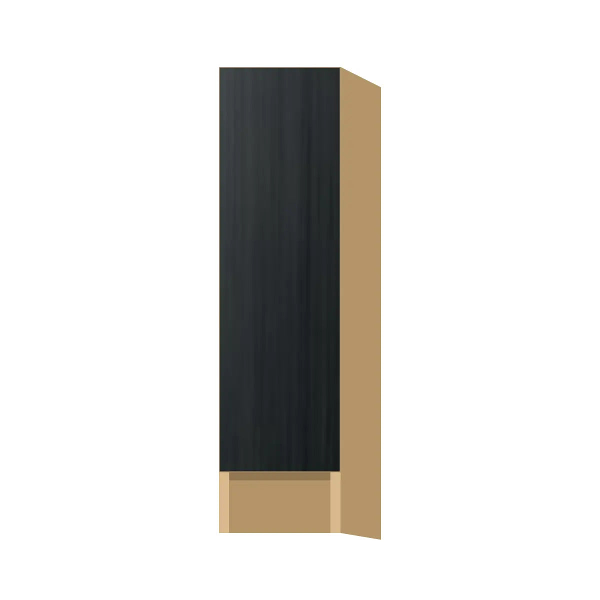 Contemporary spice pull-out base cabinet, Black Grain door, P-Box (Prestige)